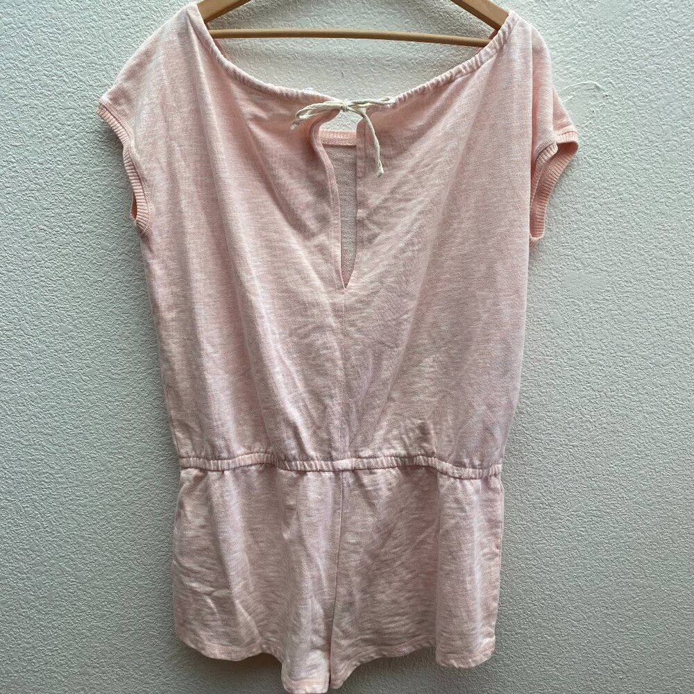 Victoria's Secret VS Romper Size Large Peach Pink Cotton Polyester Scoop Neck - Picture 3 of 3